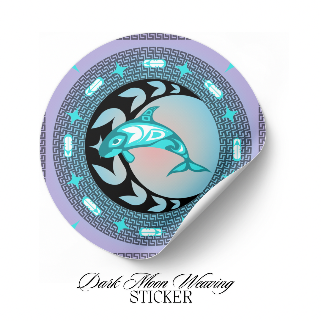 Dark Moon Weaving Sticker