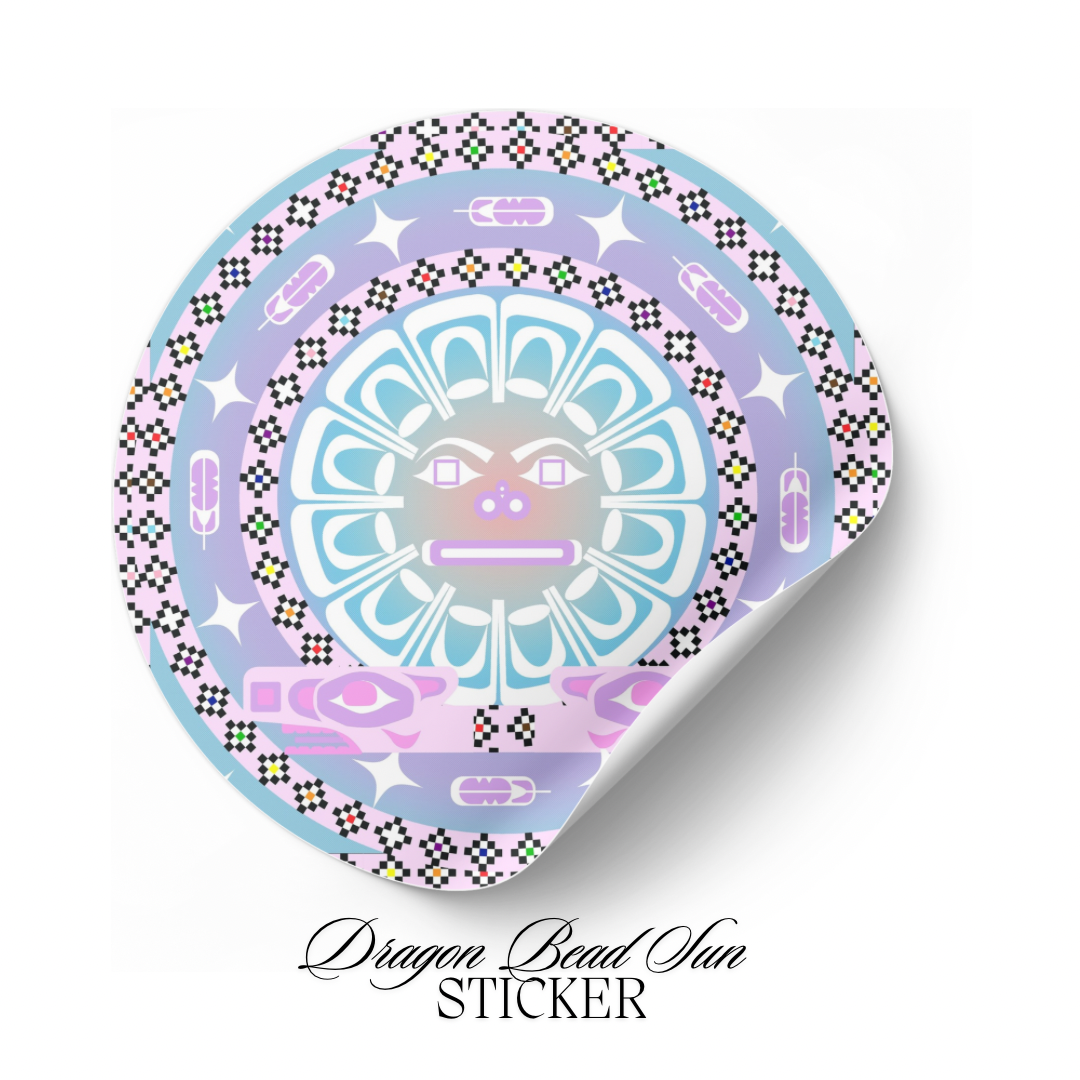 Dragon Bead Sun Sticker